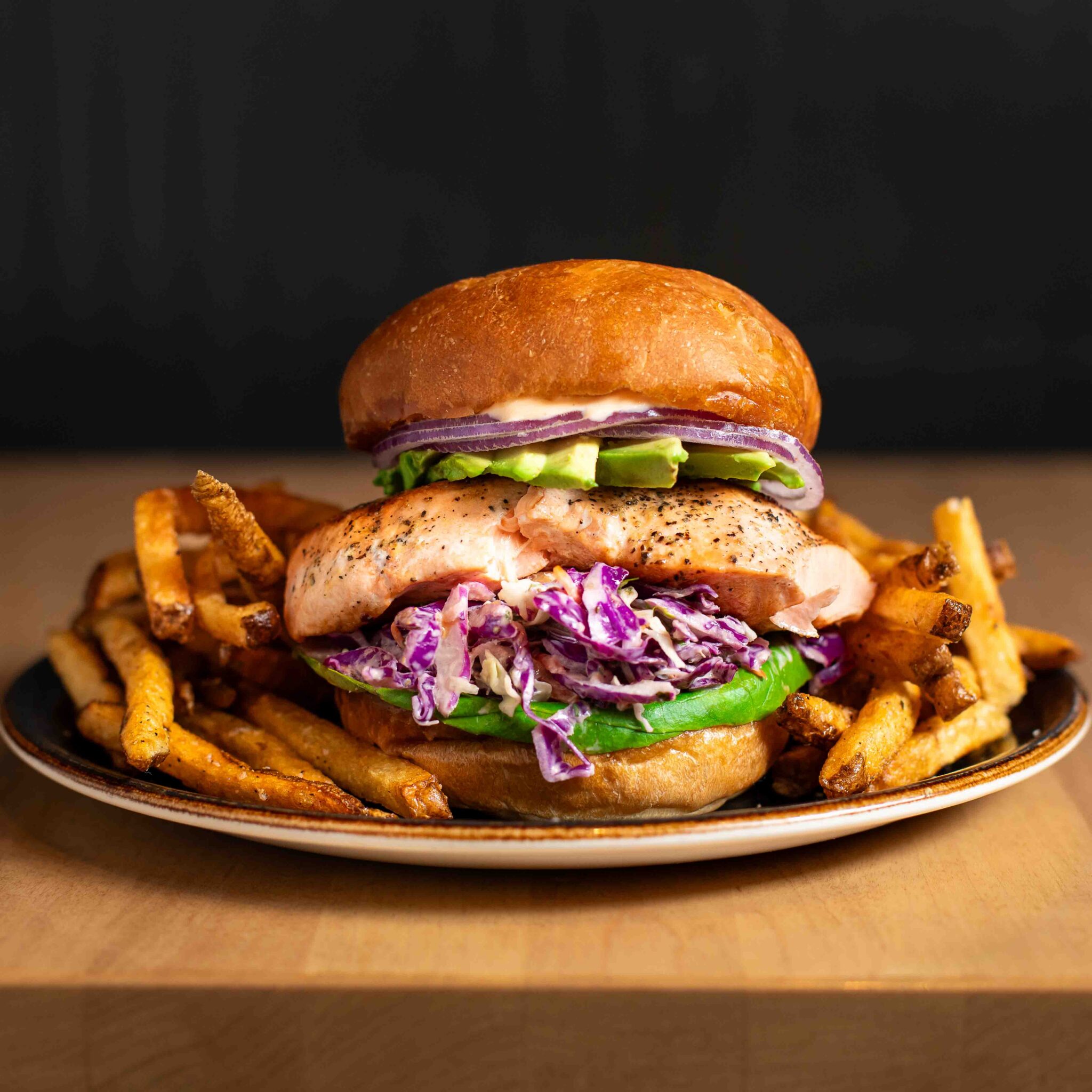 King Salmon Avocado Hamburg