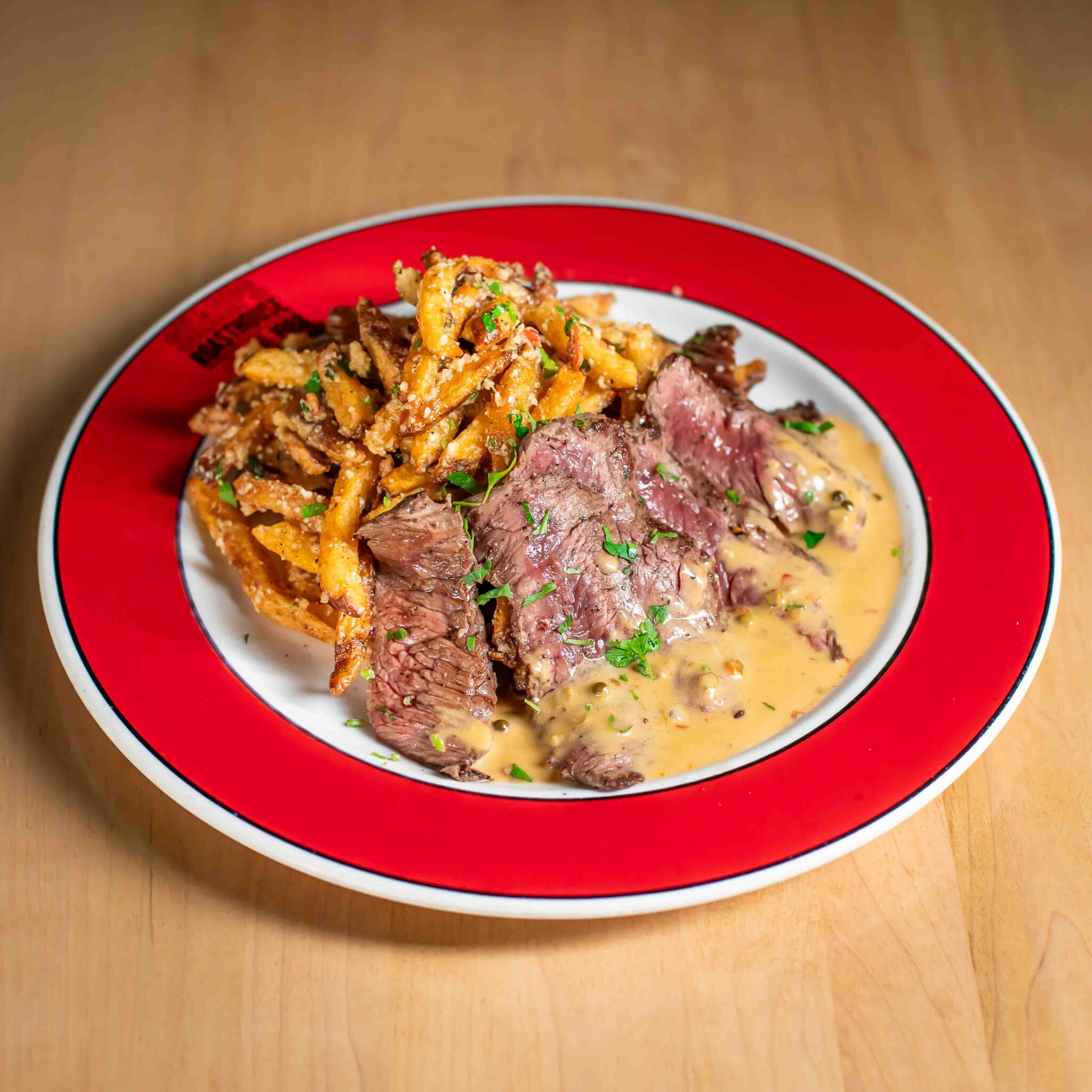 Seared Steak and Chips