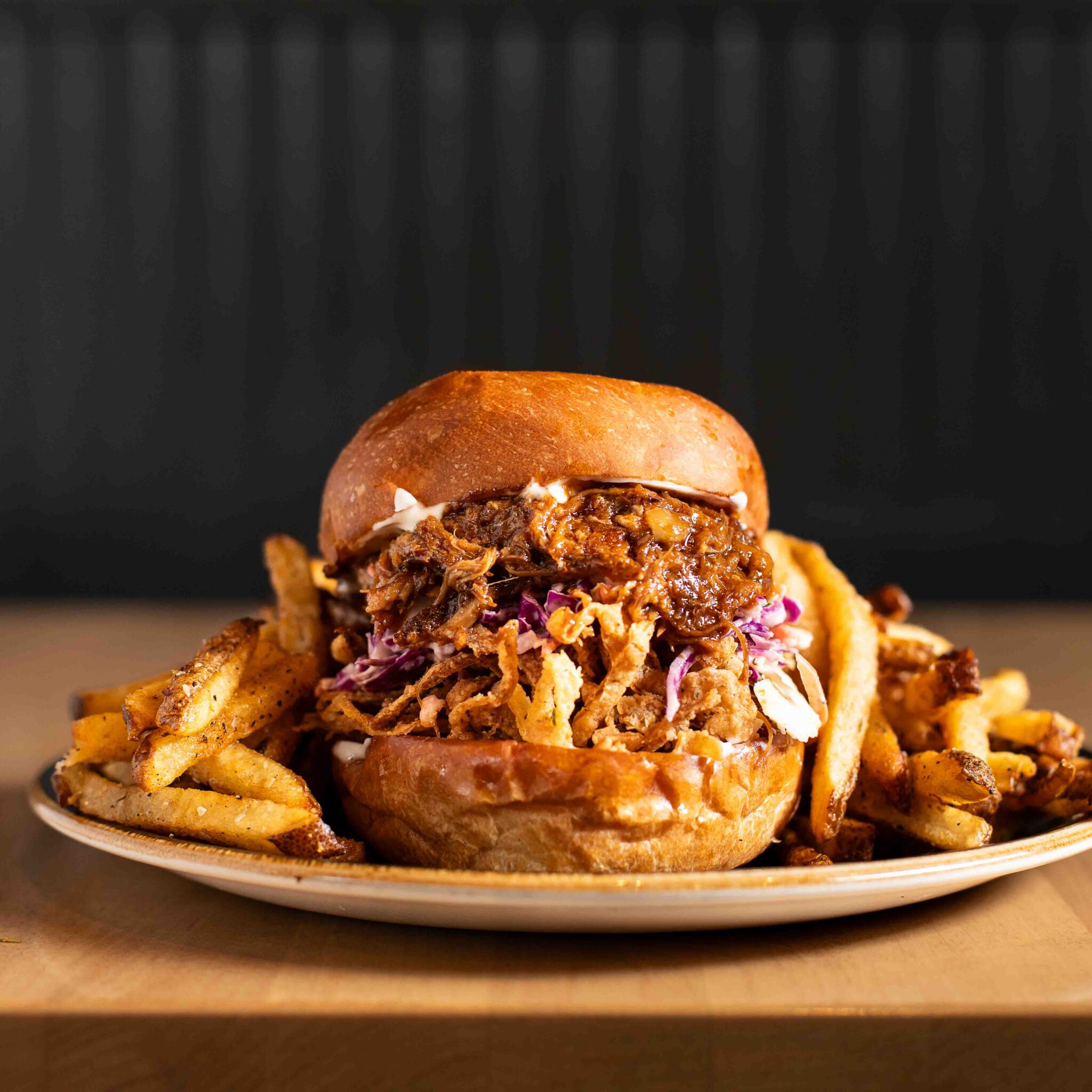 Sharps Famous Pulled Pork Sandwich