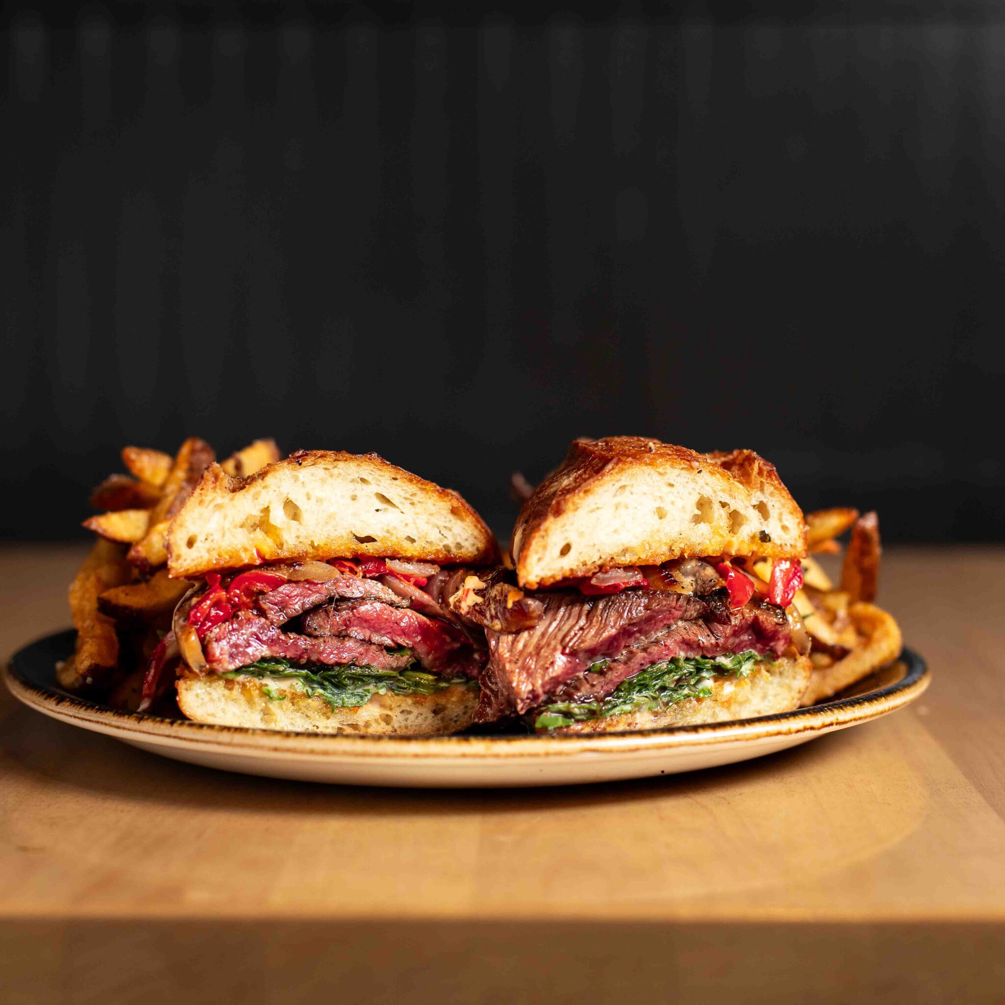 Skirt Steak Sourdough Baguette