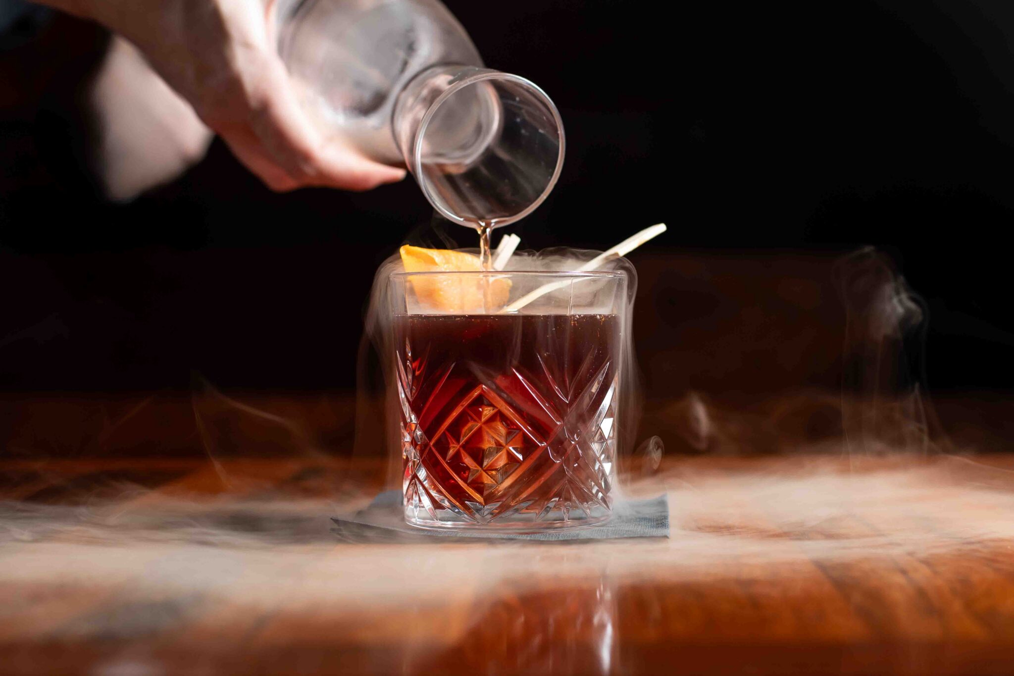 Smoked Oak & Cherry Manhattan