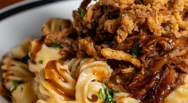 Image _ Applewood Smoked Pork BBQ Mac and Cheese pasta