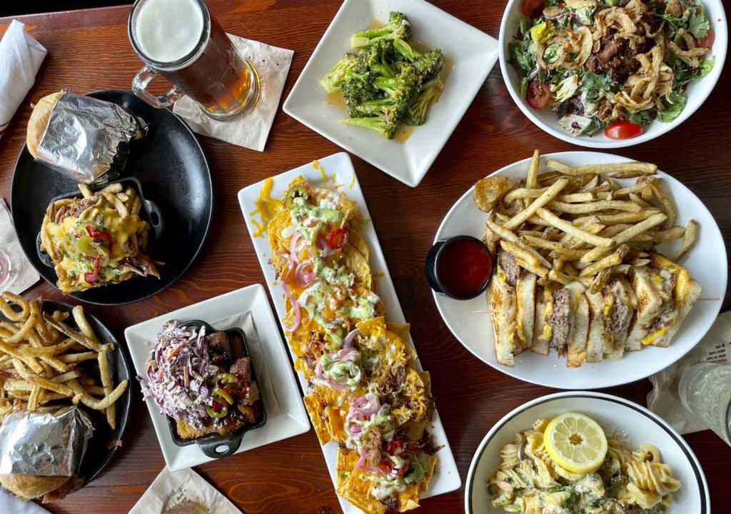 Table scape of delicious food.